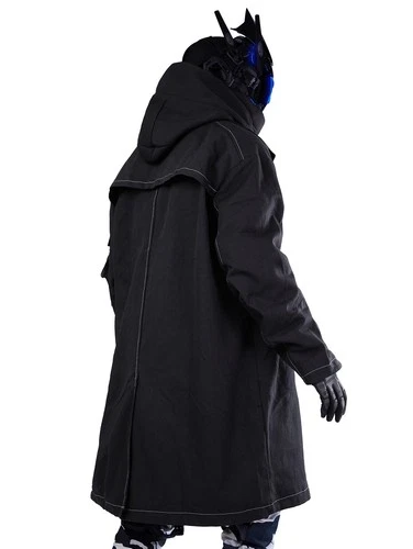 Niepce Men's Techwear Long Black Utility Jacket Cyberpunk Long Windbreaker image 3