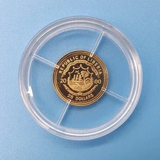 Republic Of Liberia 2000 Gold 25 Dollars Napoleon Bonaparte Commemorative Issue