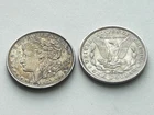 1921-P $1 Morgan Silver Dollar, lot of 2, natural toning