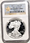 2012-W NGC PF70 UCAM ASE American Silver Eagle Blazing White One Ounce 1 Oz.