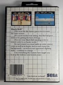 Black Belt (Sega Master System, 1986) GAME & CASE - TESTED WORKS