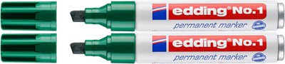 2x edding No. 1 Permanentmarker grün
