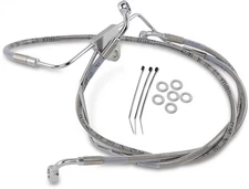 Drag Specialties 1741-2631 Extended Stainless Steel Front Brake Line Kit 16in...