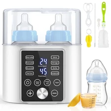 Baby Bottle Warmer, 12-In-1 Fast Milk Warmer W/ Appointment &Timer, 24H Accurate