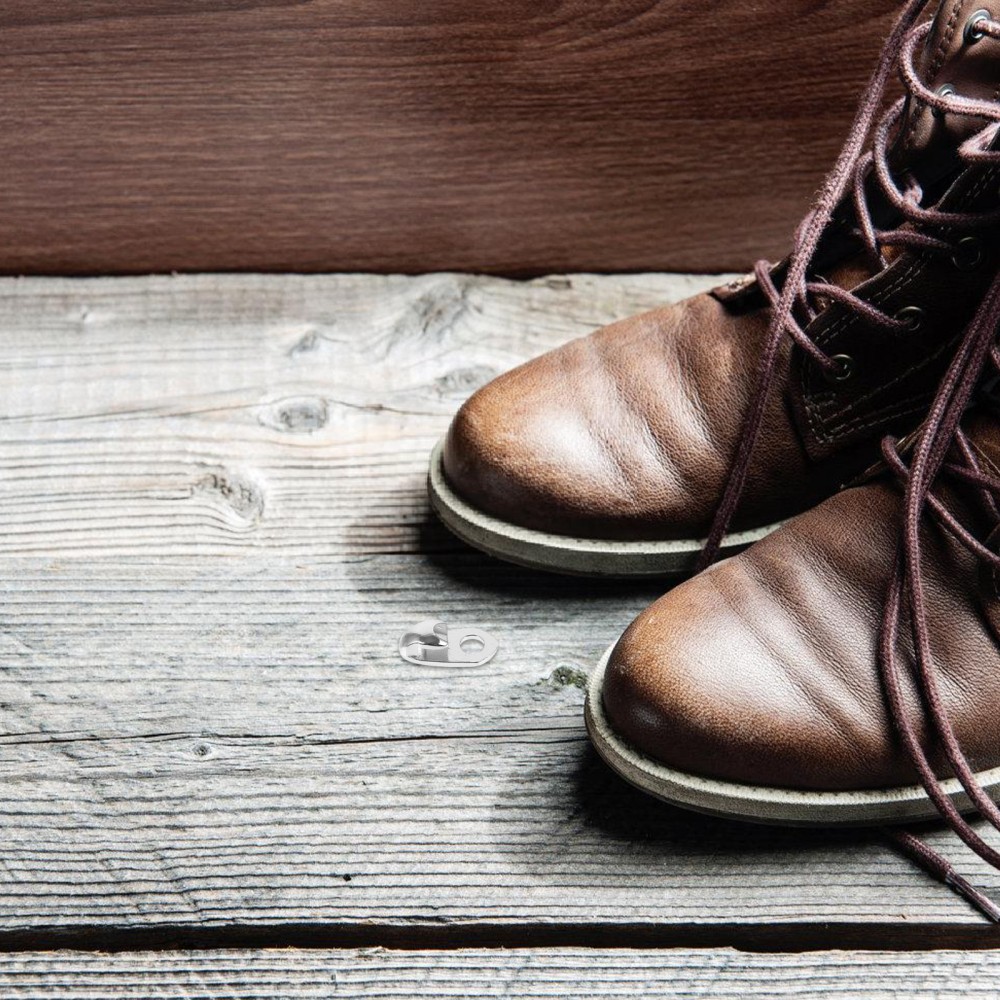 APL 20 Pezzi Fibbia per Lacci Gancio per Lacci per Scarpe in Metallo