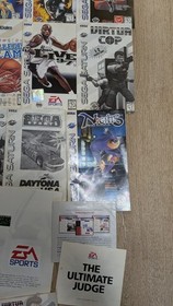 Sega SaturnLot Of 15 Manuals W/ Inserts, Guardian Heroes RARE!, Street Fighter