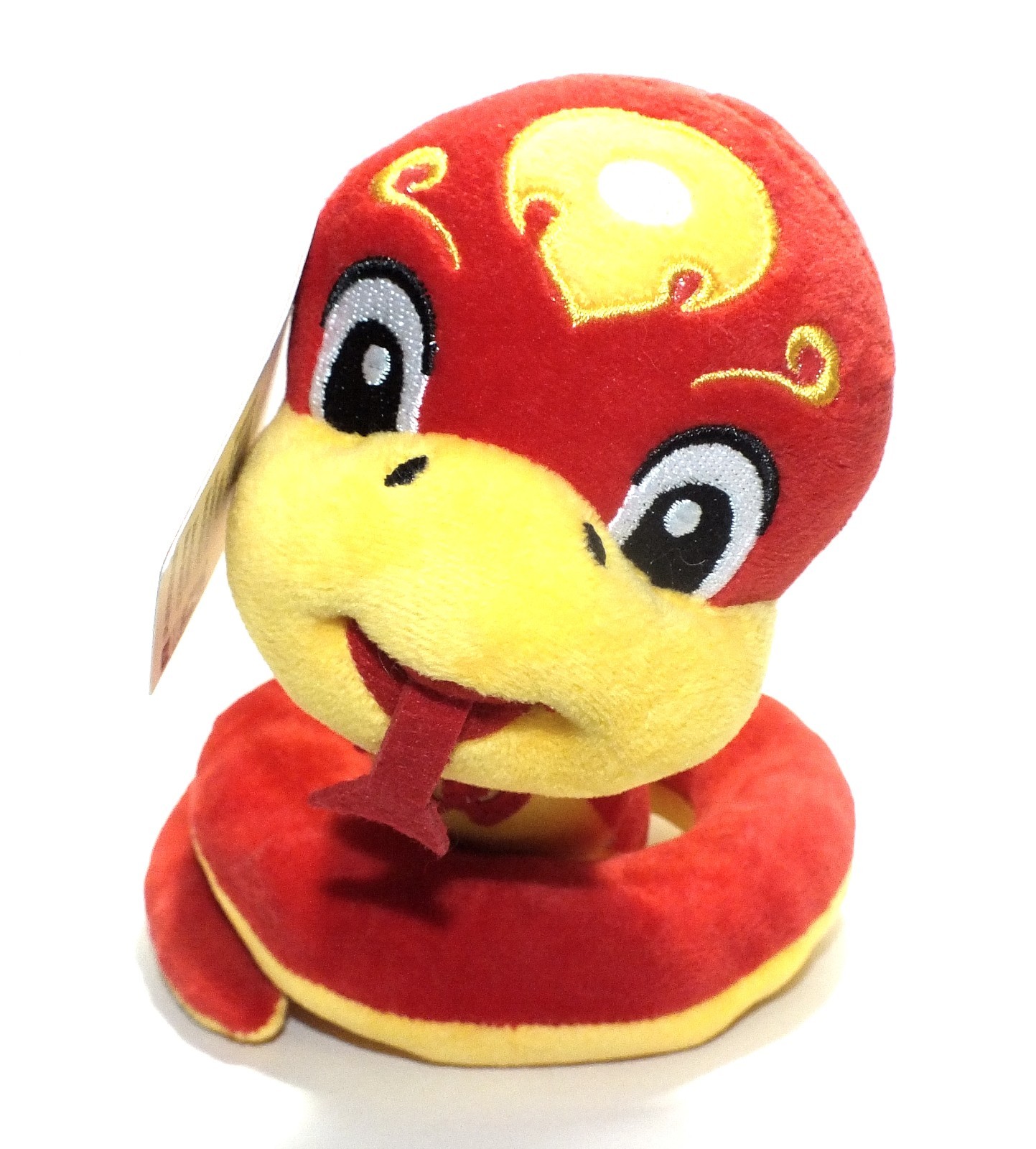 Snake Plush Lunar New Year Of The Snake Stuffed Animal Red Yellow Soft Doll P67