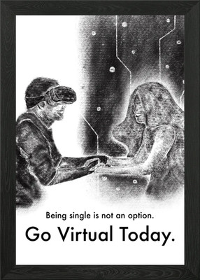 Single Boys Virtual Club Framed Wall Art Poster Canvas Print Picture