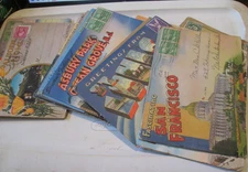 VTG Lot of 14 Souvenir Scenic Postcard Folders w/Fold Out Pics 1930s-1940s USA