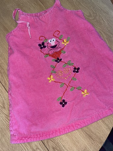 Vintage Y2K Kids Sesame Street Pink 4T Cordoruy Shirt Kids Elmo - Picture 3 of 6