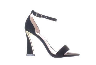 JLO by Jennifer Lopez Womens Hidee Black Ankle Strap Heels Size 6 (7818330)