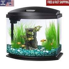 LED MiniBow Small Aquarium Fish Tank Kit W/ SmartClean Technology Acrylic 5 Gal