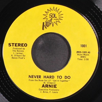 ARNIE: never hard to do / you've got my number NOVA SOL 7'' Single 45 RPM