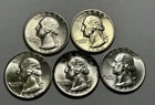 1934 BU, 1944 S BU, 1946 BU, 1946 S BU AND 1948 S BU WASHINGTON QUARTER