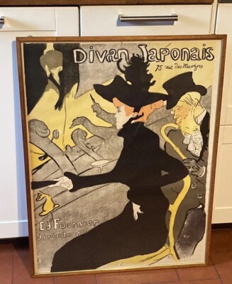   Gemälde Poster Sofa Japonais 70er Jahre Henri de Toulouse-Lautrec Werbung