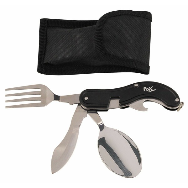 Mfh Taschenmesserbesteck Campingbesteck Gabel LöFfel Messer Essbesteck 44050-image
