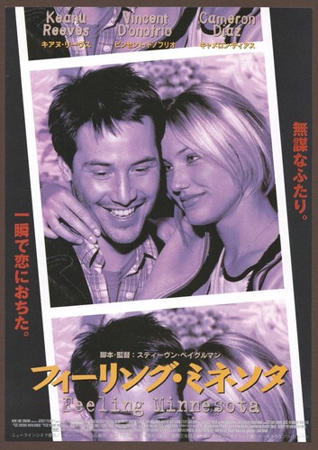 Feeling Minnesota '96 mini poster Chirashi flyer Keanu Reeves Cameron Diaz JP A
