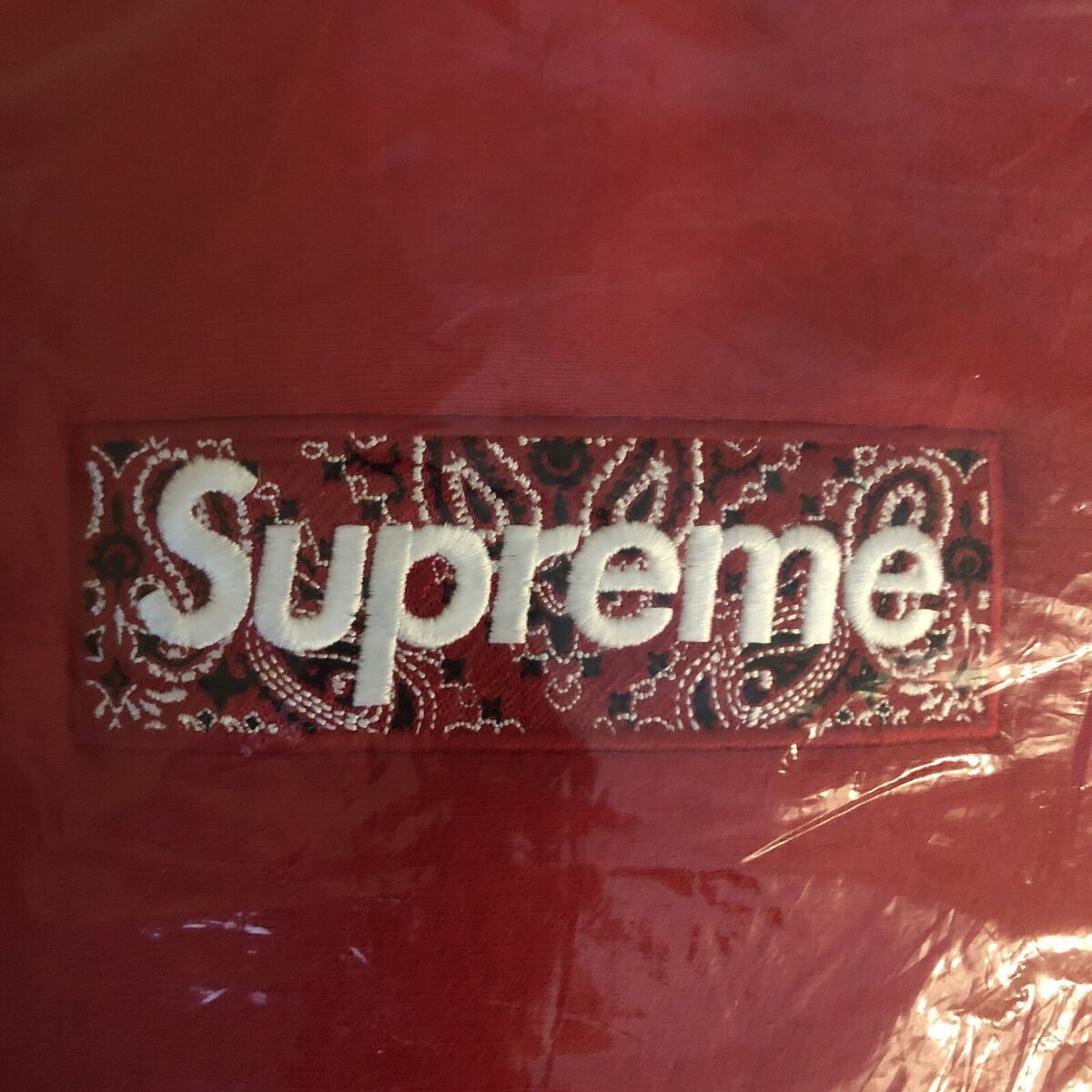 Supreme Bandana Box Logo Hooded Sweatshirt Blue (FW19)