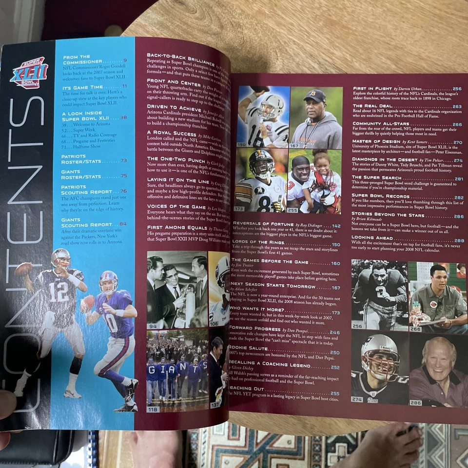 Superbowl XLII NEW Game Program NY GIANTS Super Bowl 42 Magazine NFL Memorbilia - Image 4 of 4