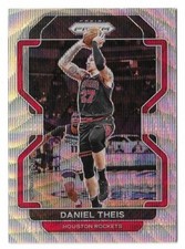 2021-22 Panini Prizm Daniel Theis Silver Wave Prizm Card #3 Houston Rockets