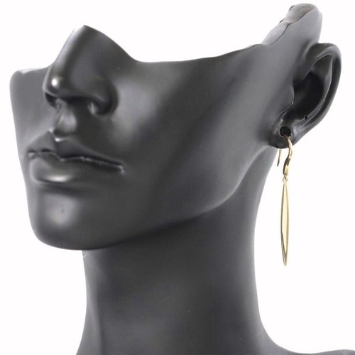 TIFFANY & Co. 18K Gold Feather Earrings - Picture 8 of 9