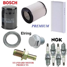 Tune Up Kit Filters Spark Plugs Oil Drain PCV for Honda CR-V L4 2.4L 2002-2006