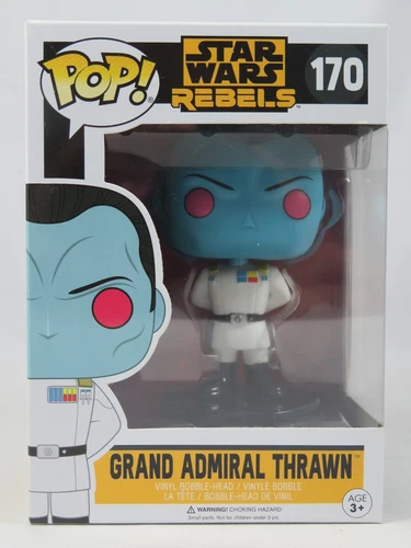 Star Wars Funko Pop - Grand Admiral Thrawn - Rebels - No. 170 - MISSING STICKER