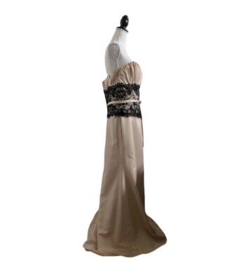 Gorgeous Formal Cream And Black Dress 14