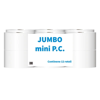carta igienica mini jumbo - confezione da 12 rotoli - Paperblu pura cellulosa
