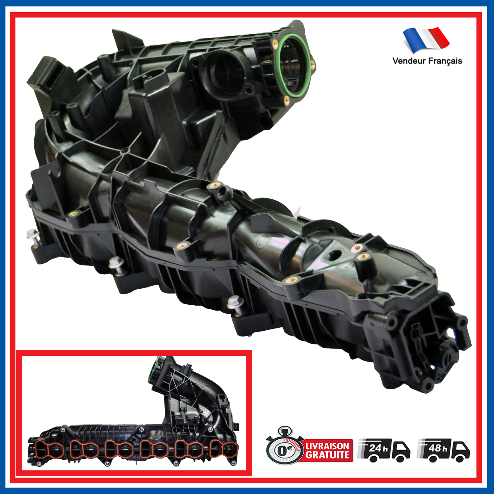 Ansaugkrümmer Ventil Rohr Aufnahme Luft 11618511363 11617800088  