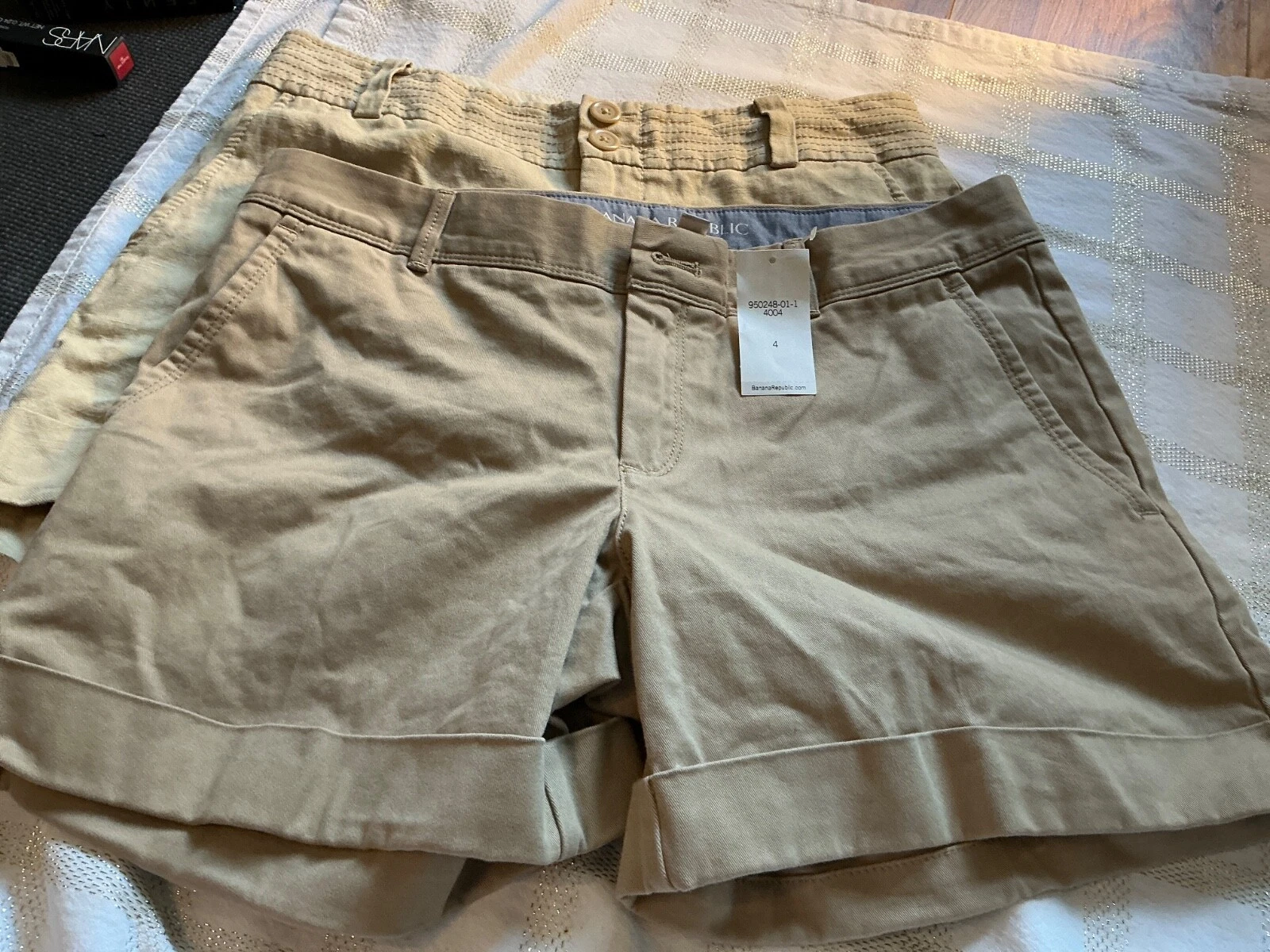 size 4 banana republic shorts, two pair
