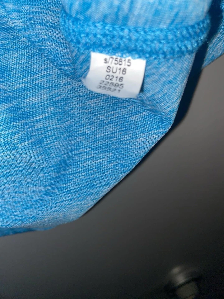 Camiseta sin mangas IDEOLOGY para mujer Rapidry jaspeada espalda deportiva rendimiento manga corta XL Foto 4 de 4