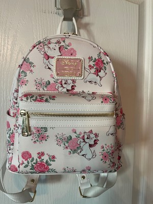 pink white backpack