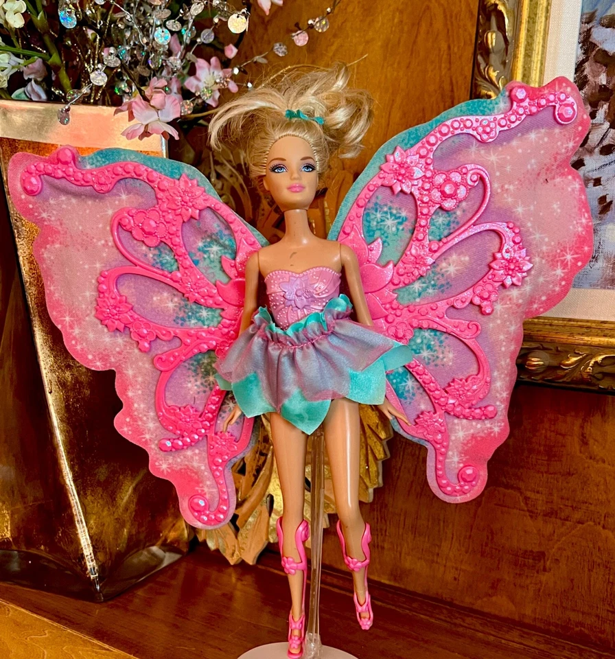 Barbie (sin paquete) Fairytopia 14” Pink Wings 2005 #J6060" Foto 2 de 4