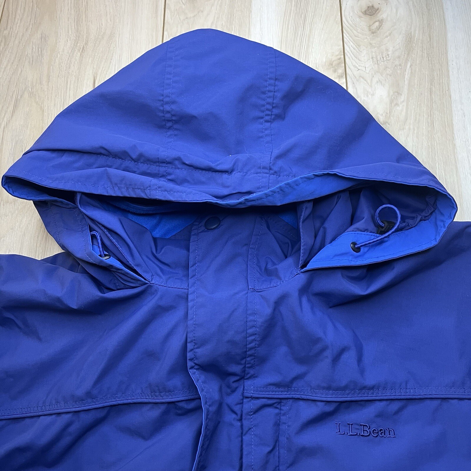 Ll Bean Jacket Nylon Coat Outer Shell Hoodie Jack… - image 2