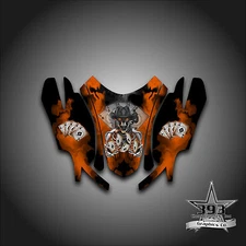 Arctic Cat Firecat Sabercat F5 F6 F7 03 - 06 Graphics Wrap Outlaw Hood Orange