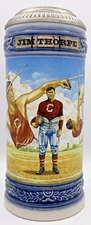 Anheuser Busch 1992 Limited Ed. Collector Beer Stein ~ Sports Legends JIM THORPE