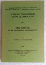 "King Romance":  Rider Haggard's Achievement by Vogelsberger - Fine