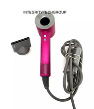 Dyson Supersonic Hair Dryer HD01 Fuchsia/Nickel and Concentrator  USED 