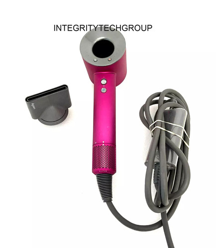 Dyson Supersonic Hair Dryer HD01 Fuchsia/Nickel and Concentrator  (USED)