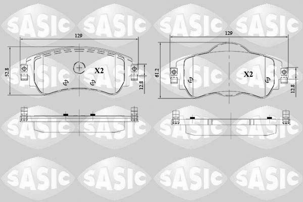 Plaquettes de frein avant pour Citroën C4 II 1.6 HDi et 1.4 VTi