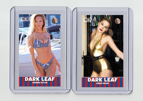 Amber Heard rare MH Dark Leaf #'d 1/3 Tobacco card no. 51