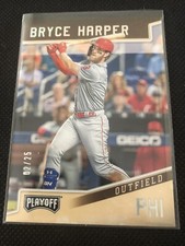 2019 Playoff Silver Parallel 02/25 #9 Bryce Harper Philadelphia Phillies