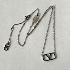 Valentino Garavani Vlogo Signature Necklace Steel Women's