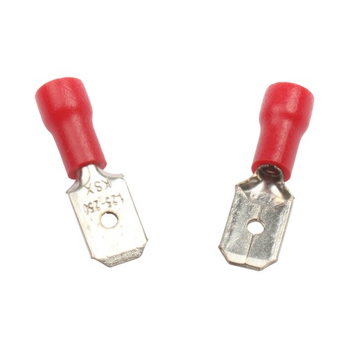 50/200pcs Insulated Spade Electrical Wire Connectors Crimp Terminals Male/Female - Picture 15 of 32