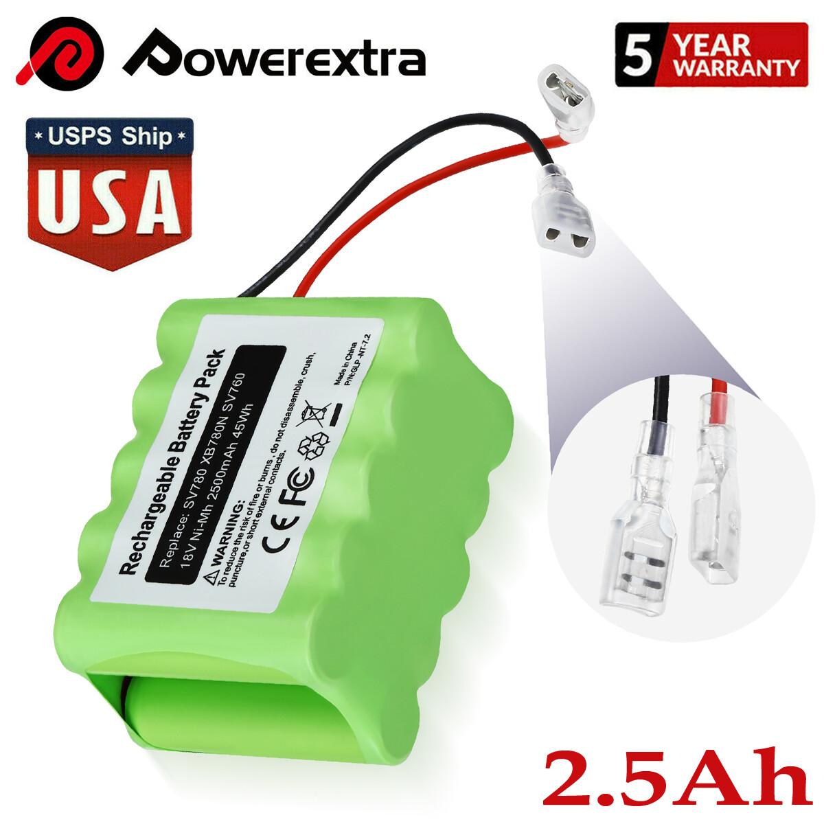 18V 2500mAh Battery For Shark SV780N XB780N SV760 Cordless Pet Vacuum Cleaners eBay