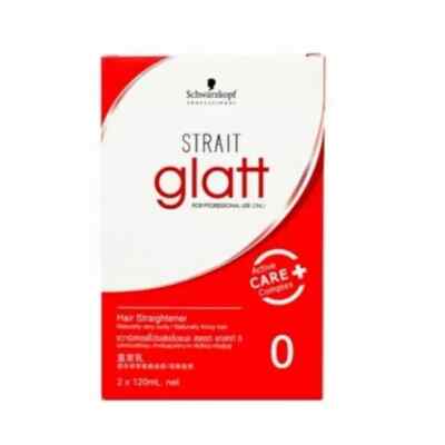 Set Lissant Schwarzkopf Glatt Strait No 0 + Neutralizer - Crème Lissante Chimique 400ml, Neuf