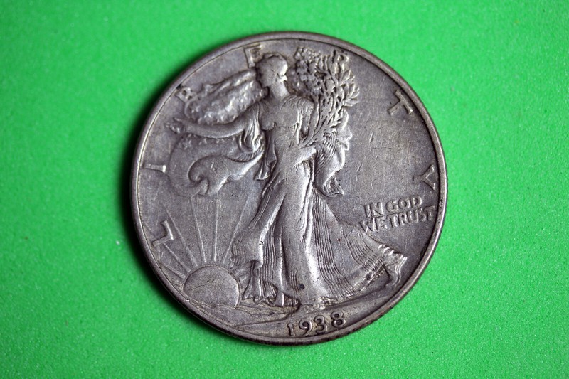 ESTATE FIND 1938 D WALKING LIBERTY HALF DOLLAR  #D33935
