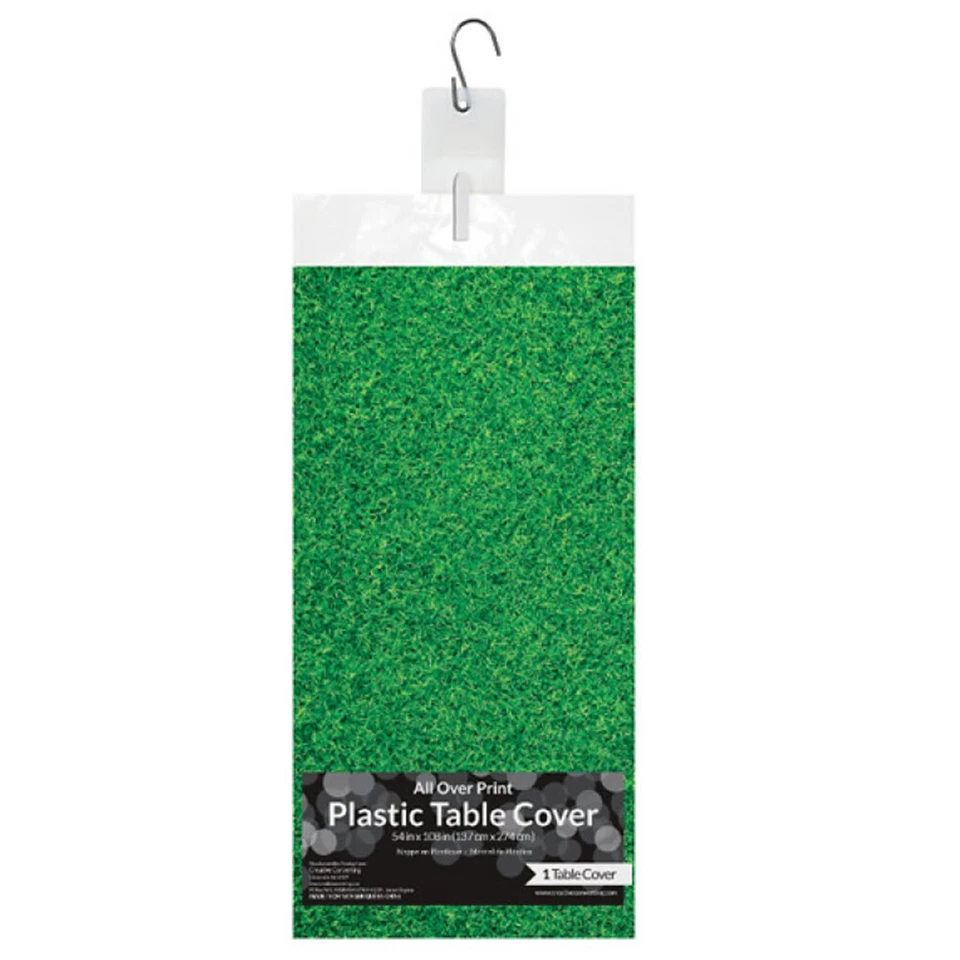 Soccer Party Supplies Fanatic Grass Plastic Tablecover Sport Birthday Boy Field - Image 2 of 2