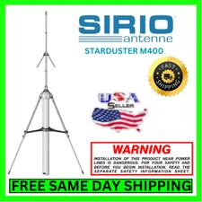 Sirio Starduster M400 Base Station 10 Meter / CB Radio Antenna, Aluminum, 1000W